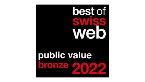 Logo Best of Swiss Web 2022 Public Value Bronze Award