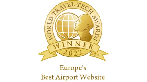 Logo World Travel Tech Awards Winner 2022, Europe's Best Airport Website