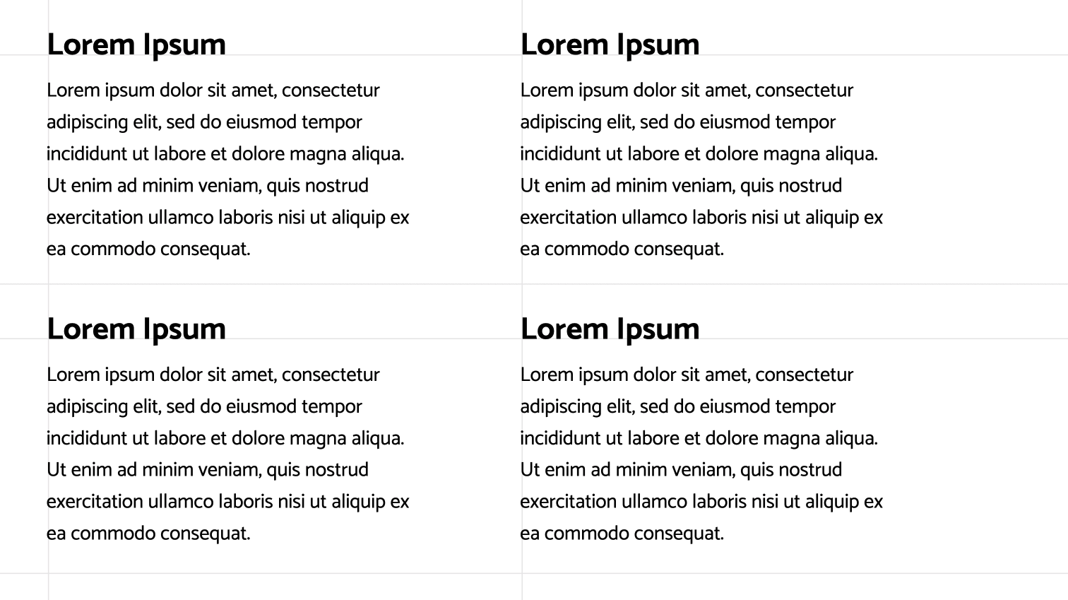 Content, wie er mit Lorem Ipsum angezeigt wird.