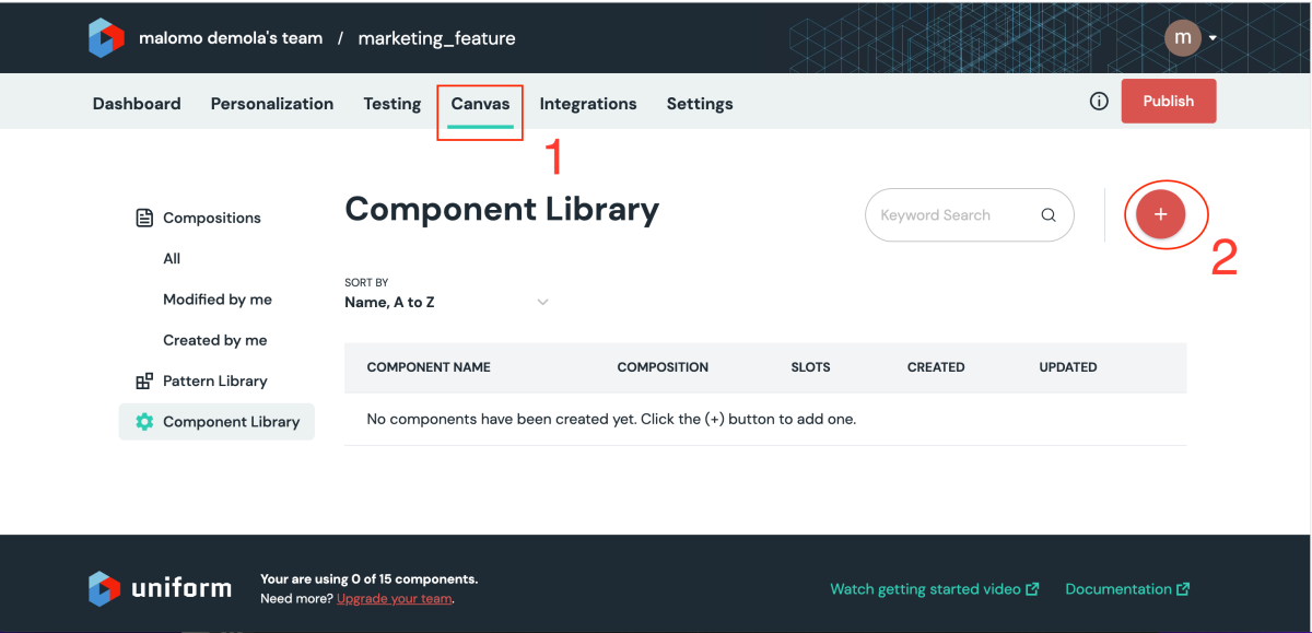 Create component
