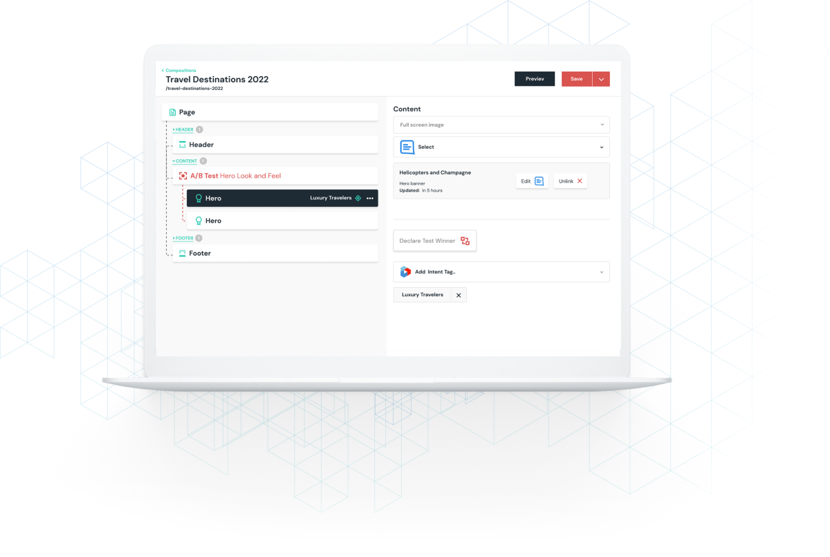 GatherContent AB testing with Uniform