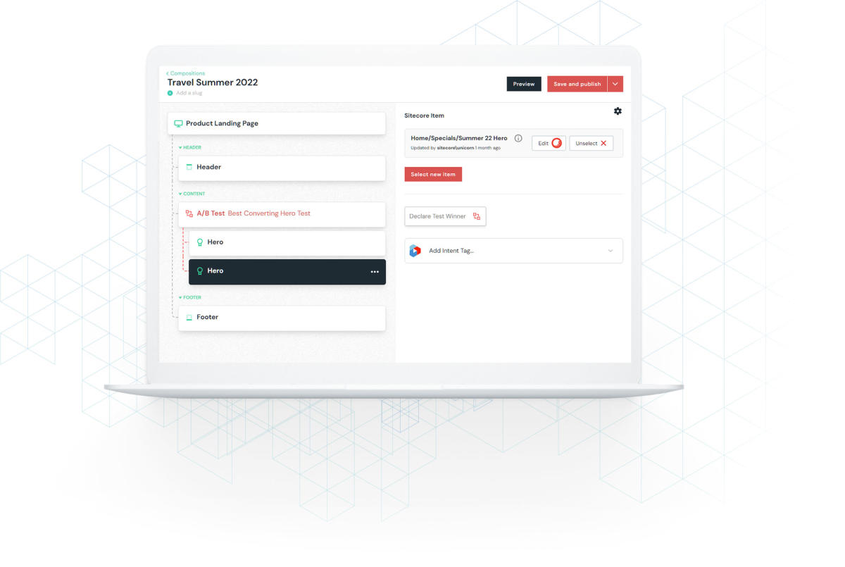 sitecore Uniform A/B testing
