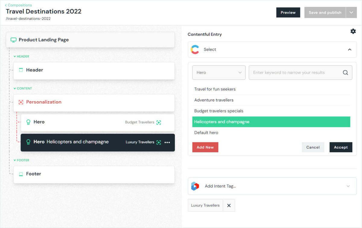 contentful personalization