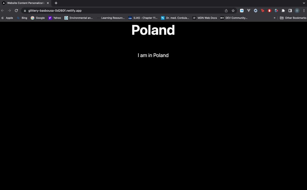 Personalized content for Poland