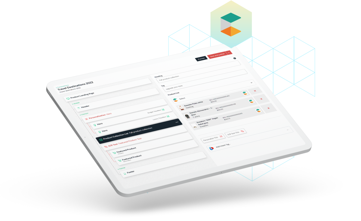 CMS hero commercetools