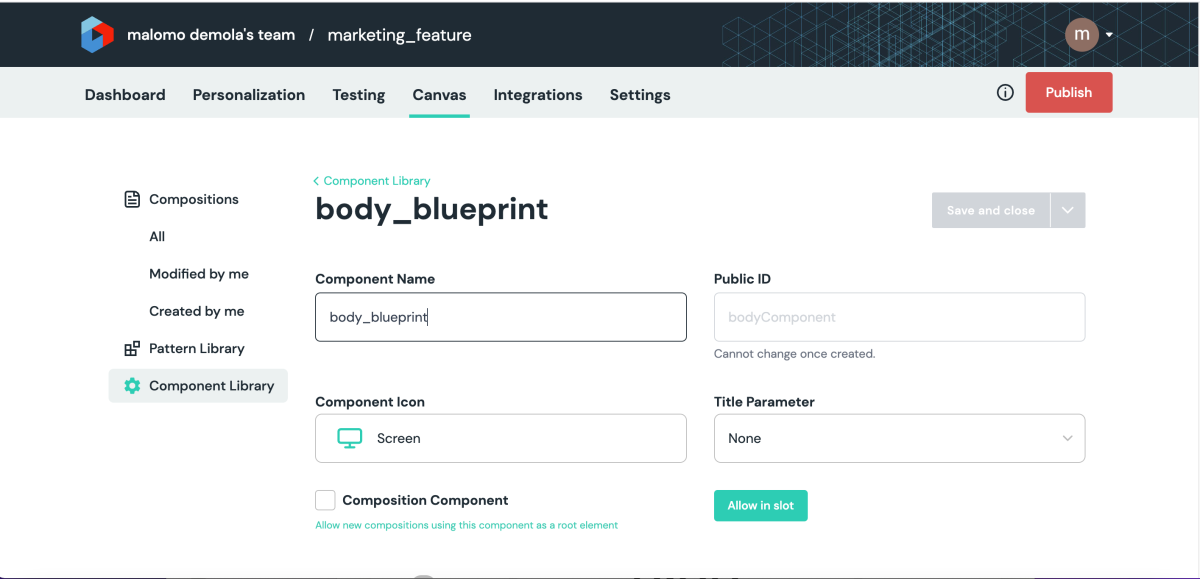Component name