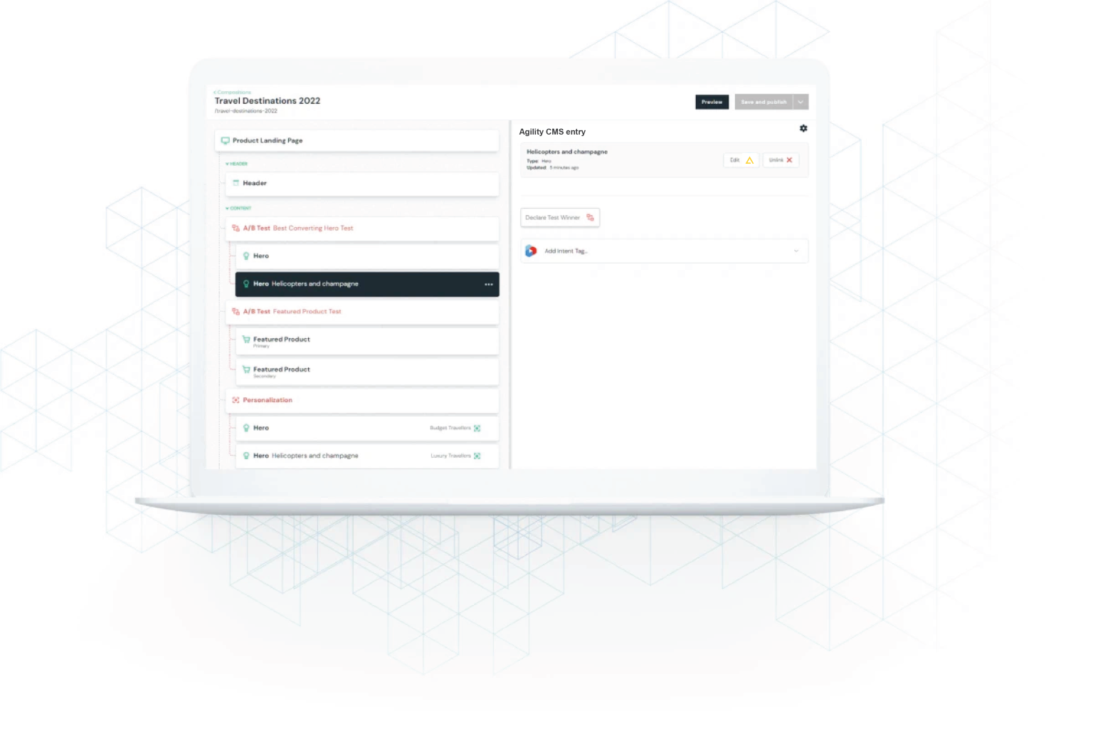 Agiulity CMS integration heroes Preview