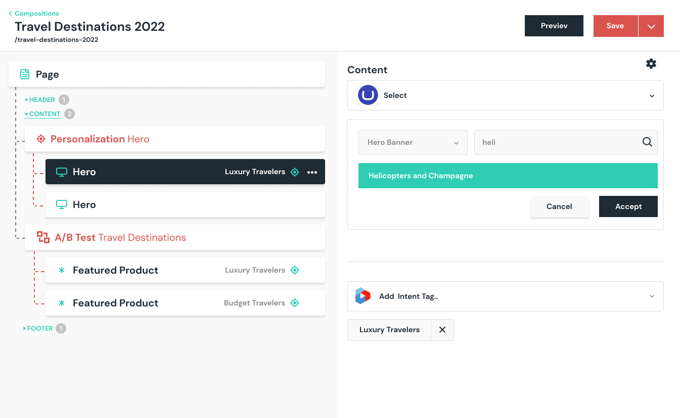 Umbraco Heartcore Personalization with Uniform