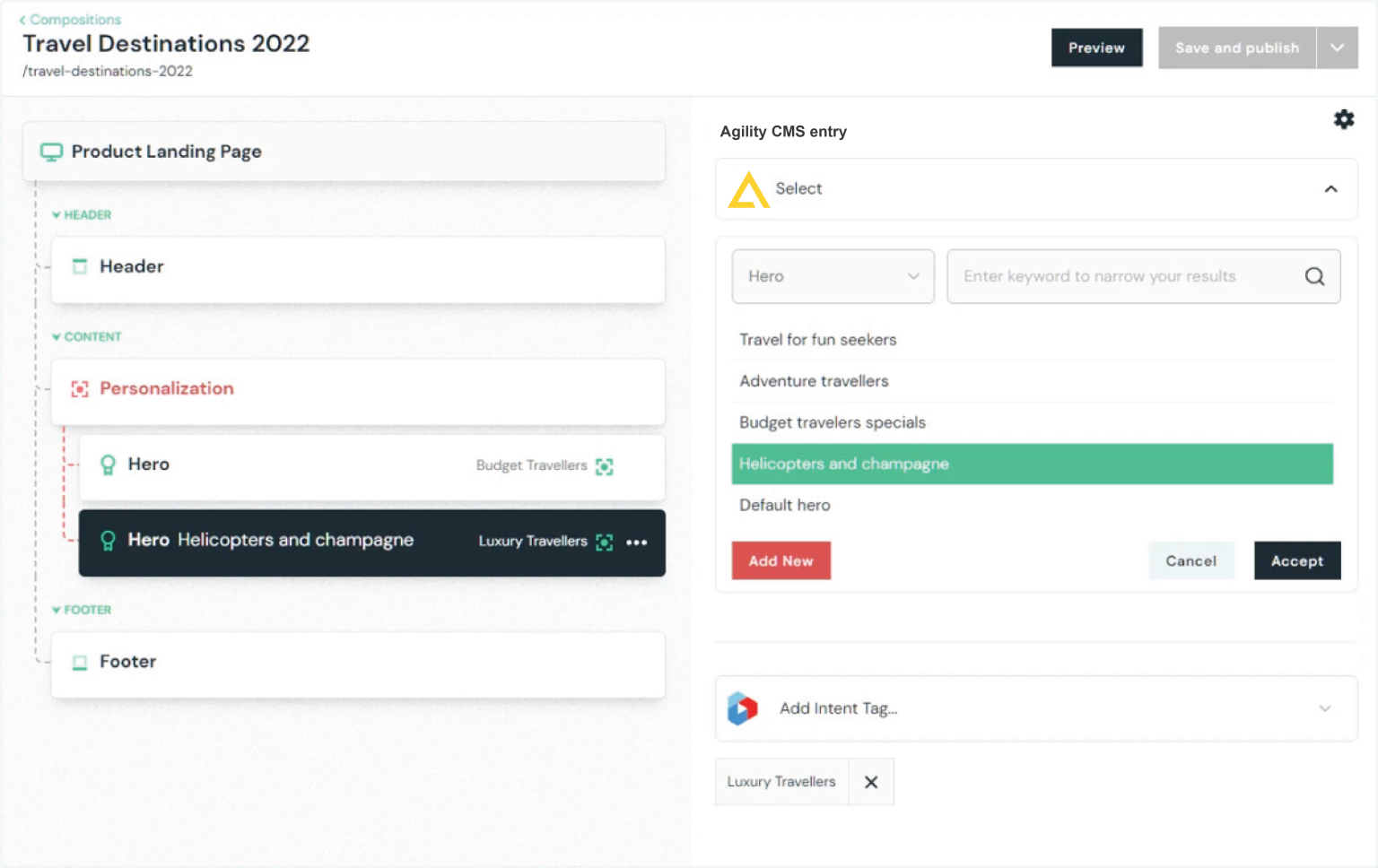 Agility CMS integration heroes