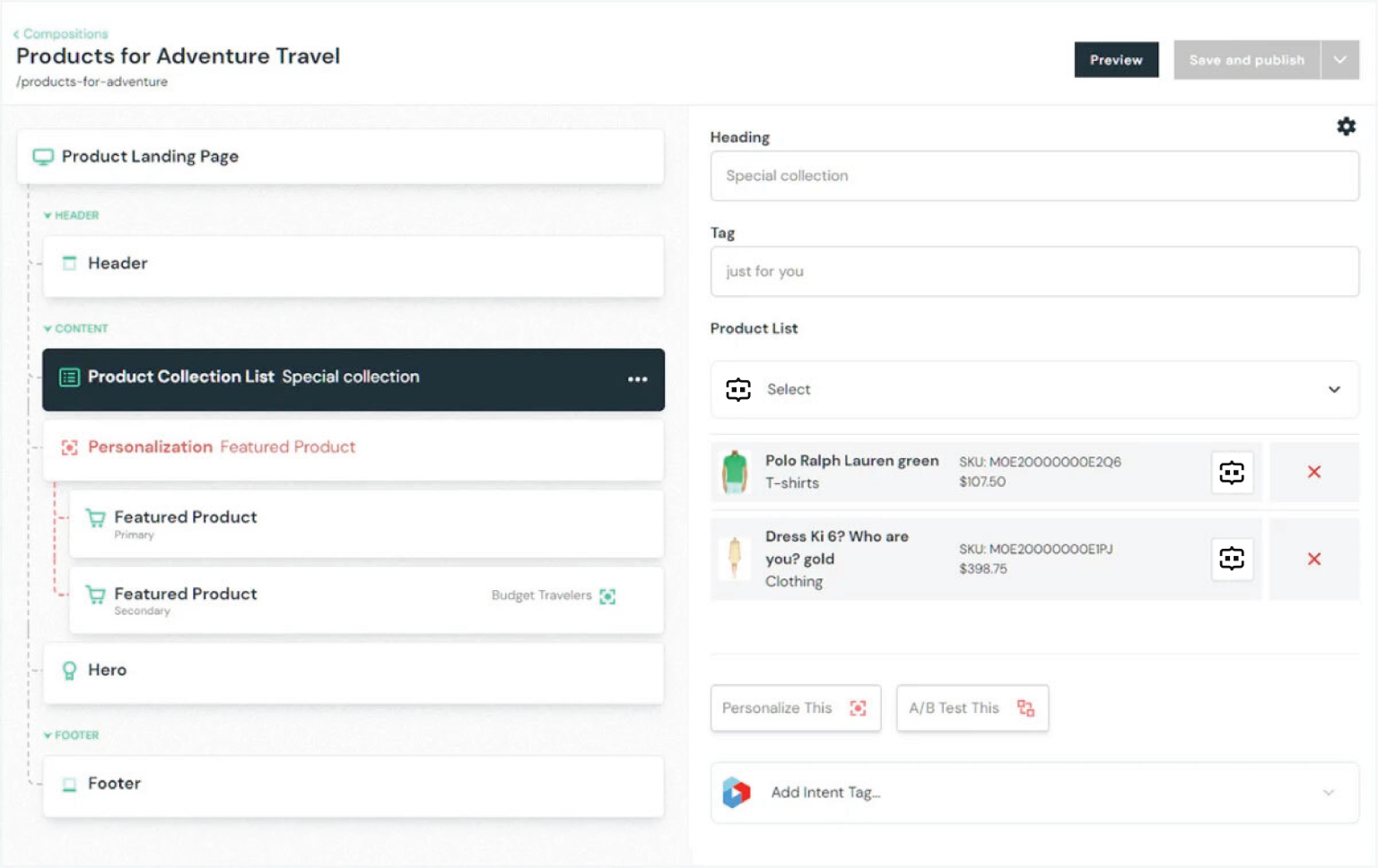Hero Commerce layer - Interf