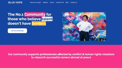 Blue Hope Supports Displaced People by Building with Uniform
