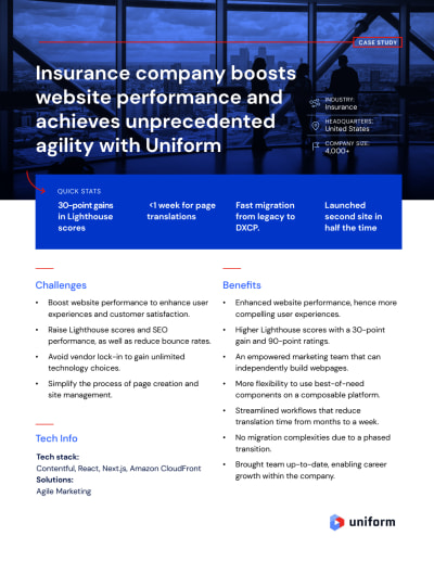 Insurance company case study