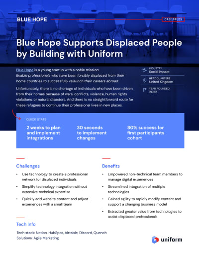 Blue Hope case study