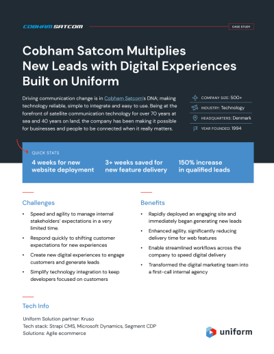 Cobham satcom case study