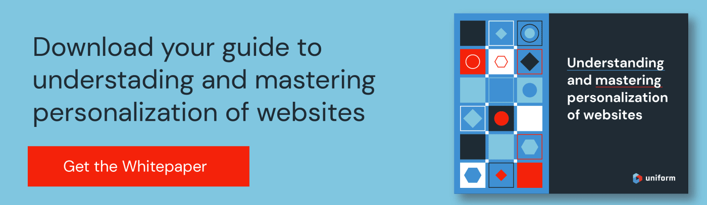 Understanding and Mastering Personalization of Websites