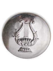 LYREKNAPP SØLV, STOR 21mm