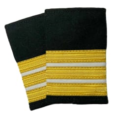 Hylse, resturasjon, 3 striper gull/hvit