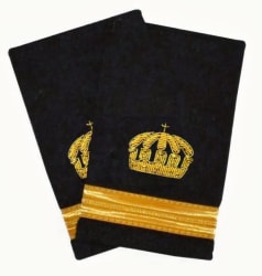 Hylse, los, krone, 1 stripe gull