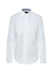 Premium skjorte herre, hvit, lang erm