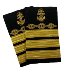 Hylse, havn, 3 striper gull, anker/kjetting