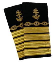 Hylse, havn, 4 striper gull, anker/kjetting