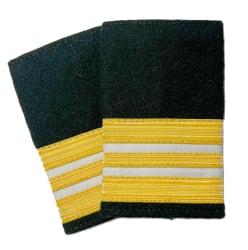 Hylse, resturasjon, 2,5 striper gull/hvit