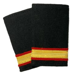 Hylse, 1 stripe gull/rødt