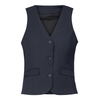 Uniformsvest, dame, mesh rygg, marine