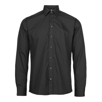 Skjorte Business Selje, slim modell, lang erm, sort