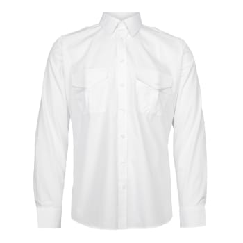Soldier uniformsskjorte Selje, lang erm, hvit