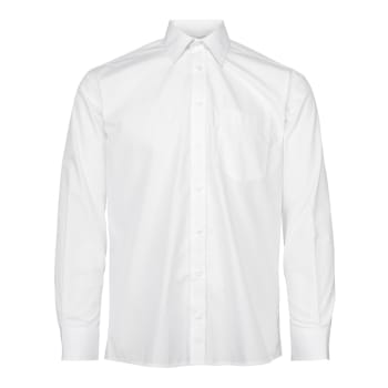 Classic skjorte regular, hvit, lang erm