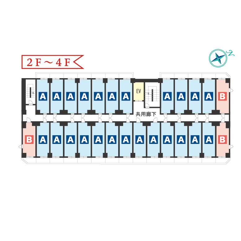 2～4F