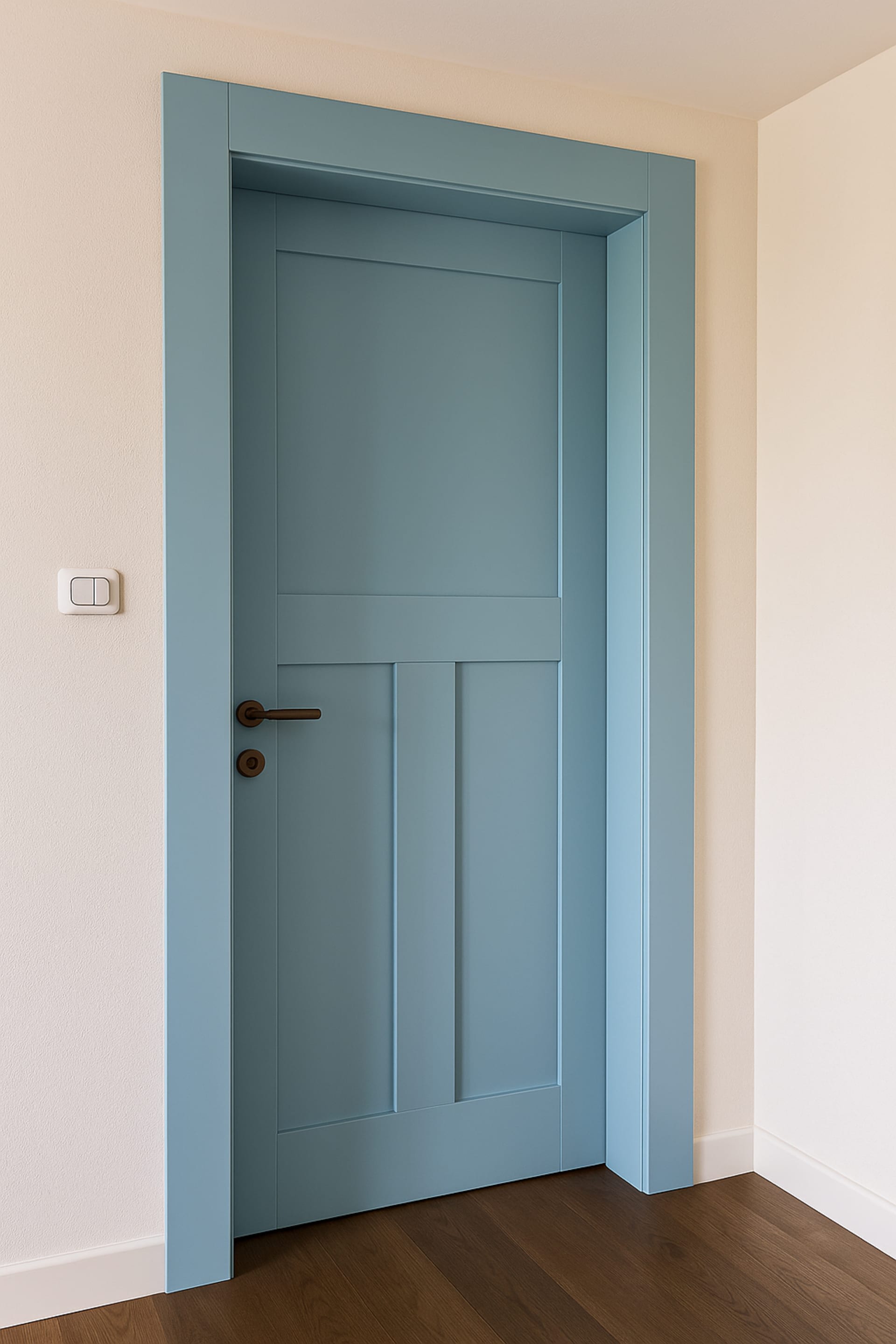 דלת פנים מעץ מלא