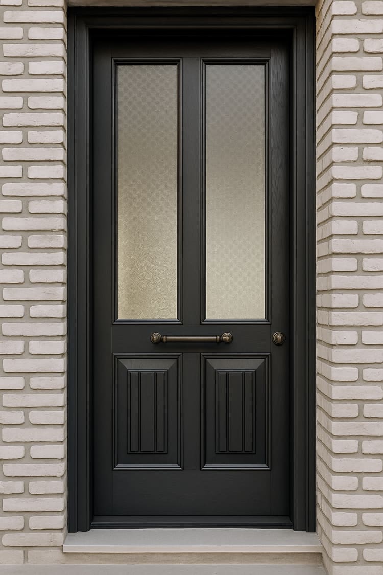 דלת כניסה מעץ מלא