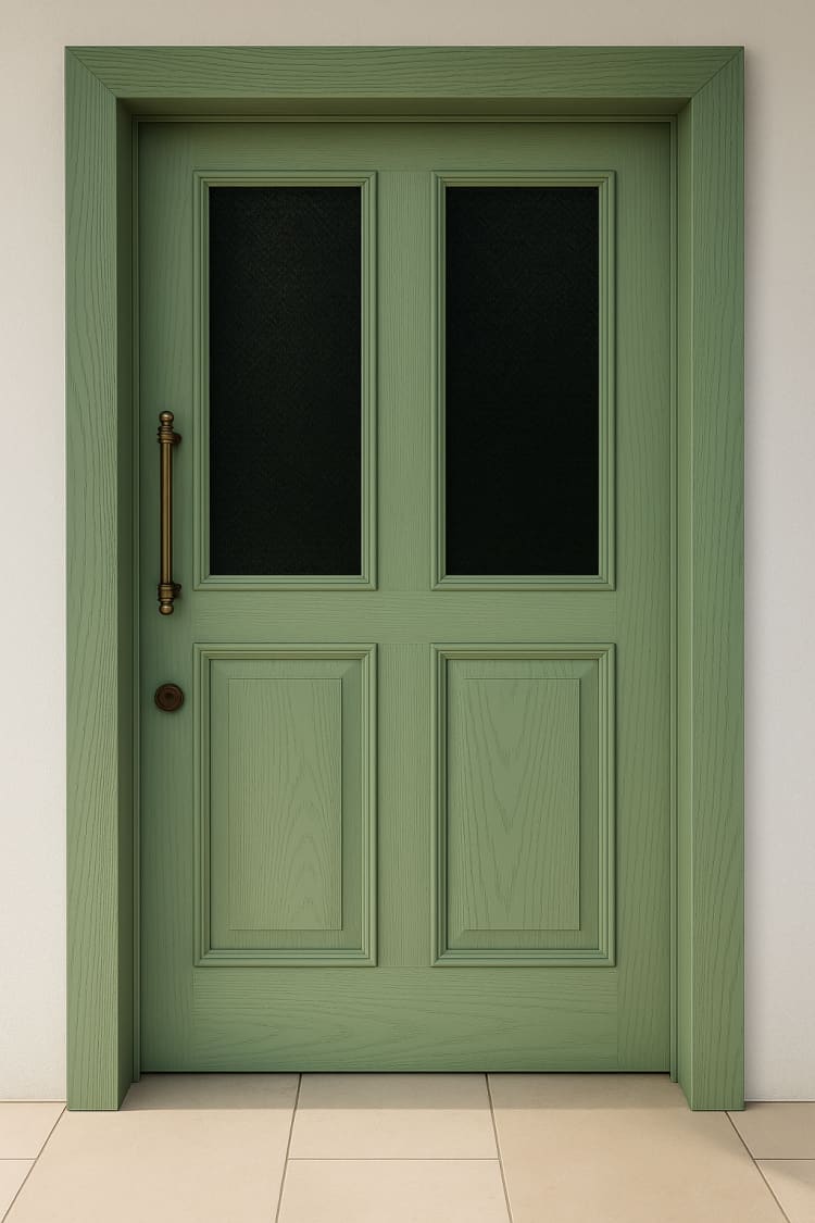 דלת כניסה מעץ מלא