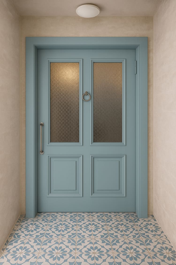 דלת כניסה מעץ מלא