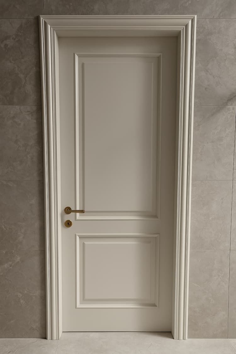 דלת פנים מעץ מלא