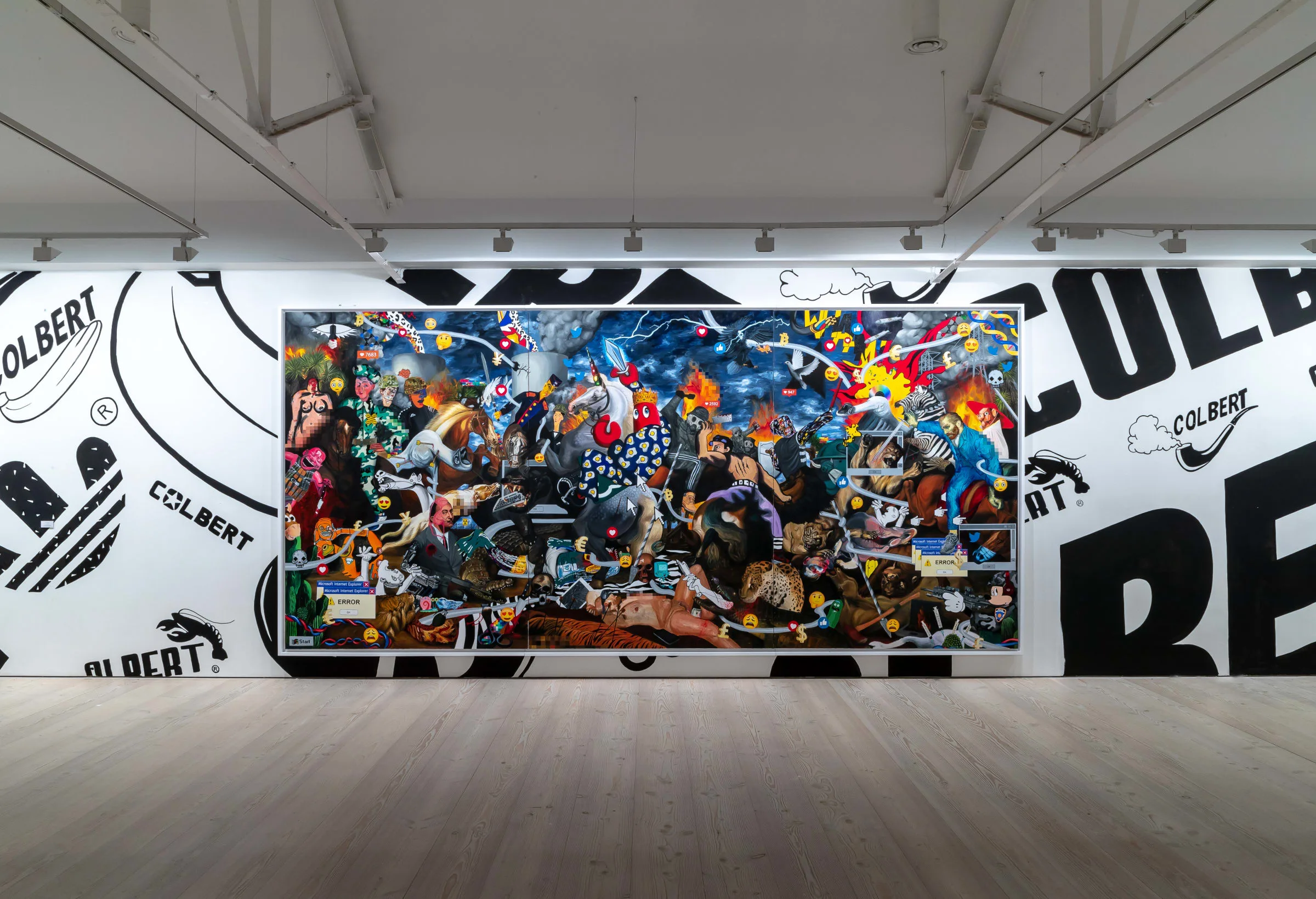 Philip Colbert at Frieze LA - Hunt Paintings - Unit