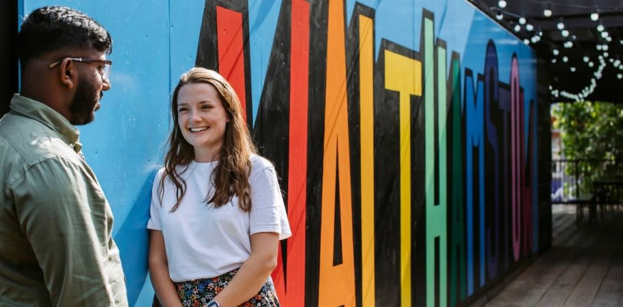 Image of students chatting