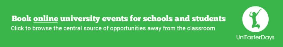 Online university events banner