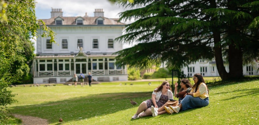 Images of students on campus