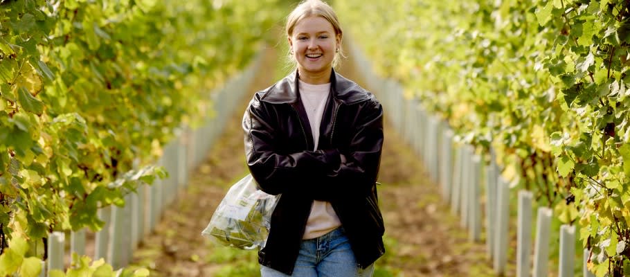 Image of a student at Harper Adams University