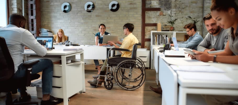 Image of a student receiving student support at university