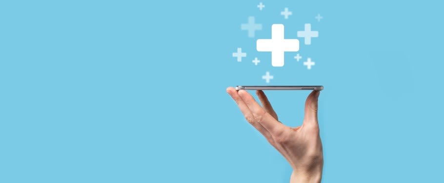 An image of a student balancing a mobile phone on their fingertips An image of a student balancing a mobile phone on their fingertips