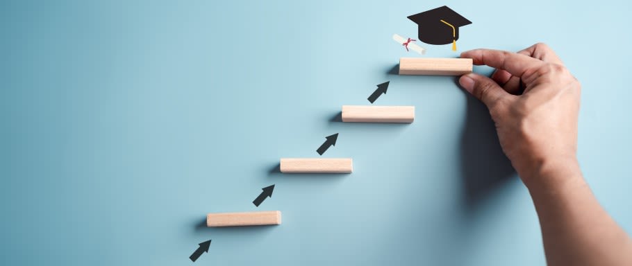 Images of each year of a university degree, towards graduation Images of each year of a university degree, towards graduation