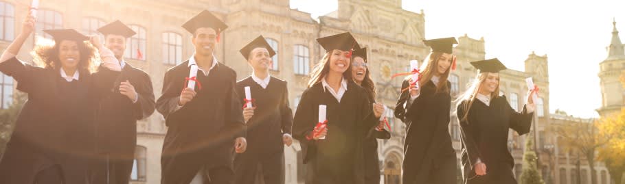 image of a group of students at a graduation image of a group of students at a graduation