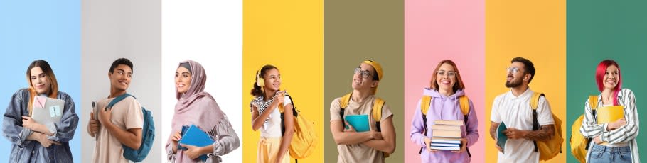 Image of different university students Image of different university students