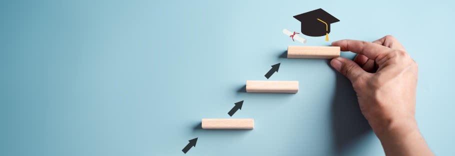 Image to resemble a pathway towards university