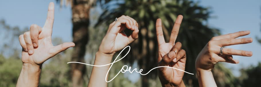 Love text with students spelling this out with their hands