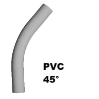 1 1/2IN UL40 ELBOW 45DEG STANDARD RADIUS